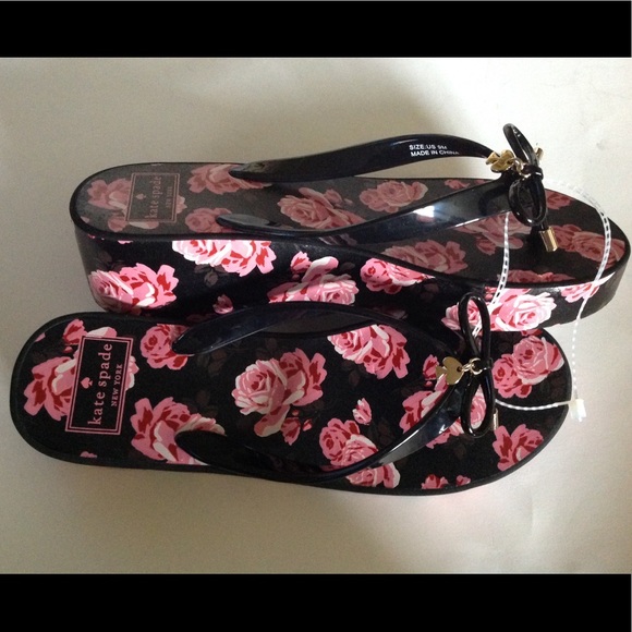 🆕KATE SPADE RHETT ROSES WEDGE SANDALS (Sz9 &10) - Picture 5 of 8